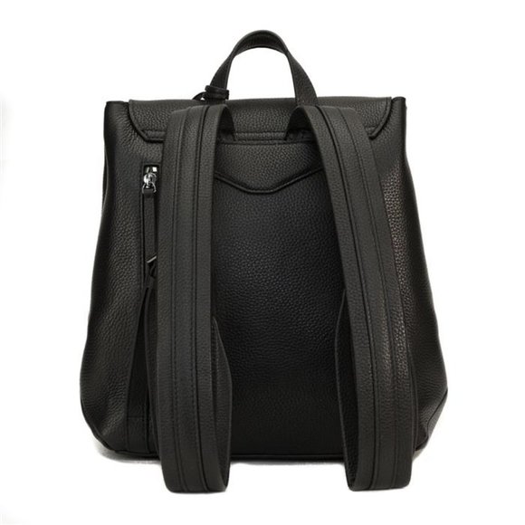 Raviani Black Pebble Grain Leather Backpack main image 5